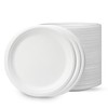 CHEF ROYALE 9 inch/23cm Disposable Bagasse Sugarcane Plates, Pack of