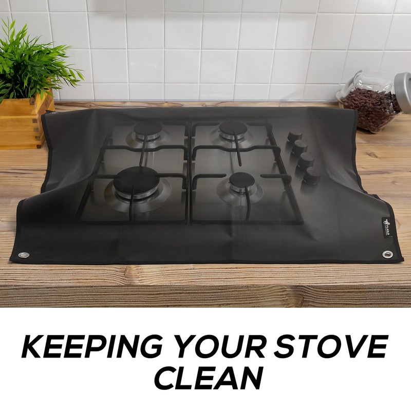FLASLD Stove Backsplash Splatter Guard Range Hood Backsplash Wall Shield