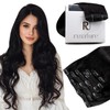 RUNATURE Extensiones de Cabello Humano con Clip 10 Pulgadas 80g