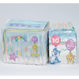 ABUniverse TinyTails Adult Diapers (Pack of 10) (Medium)