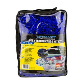 Medalist Truck Cargo Net with 10 Elastic Strap, 2.5 Metre x 3 Metre Size, Green