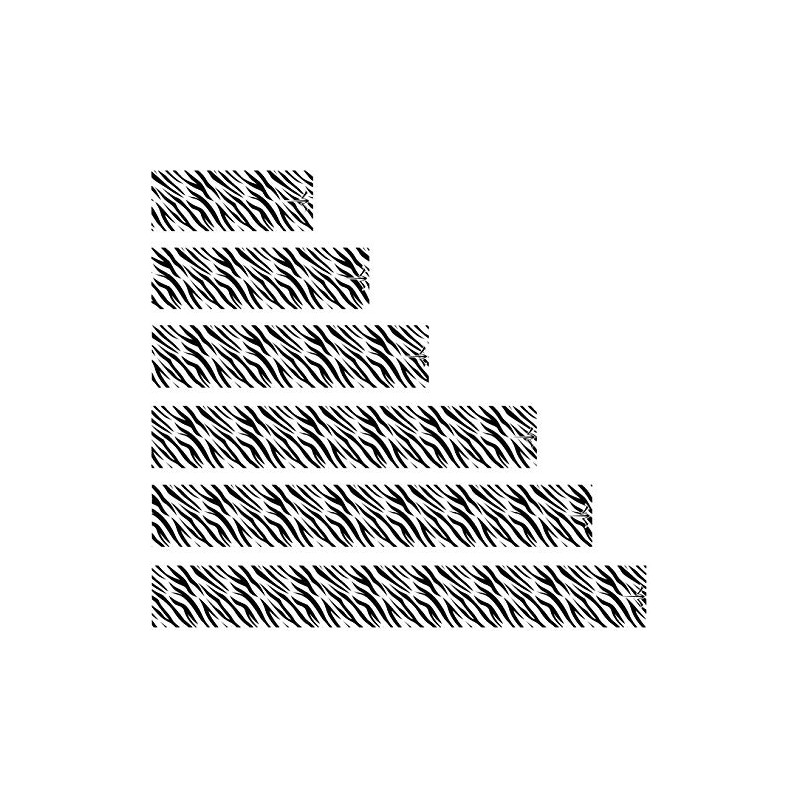 White Water Archery Non-Laminated Black White Zebra Print Crest Arrow