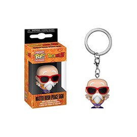 Funko Pop! Keychain: Dragon Ball Z - Master Roshi (Peace Sign)