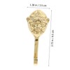 VILLFUL Golden Brass Gorilla Head Wall Hook Playful Animal Coat
