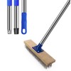 MEIBEI Deck Brush, Stainless Steel Wire with Long Handle 57",