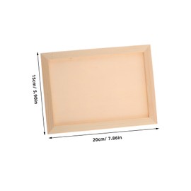 Operitacx Colored Clay Photo Frame Kids Craft Wooden Frame 3pcs Diy Craft Kit Unpainted Wood