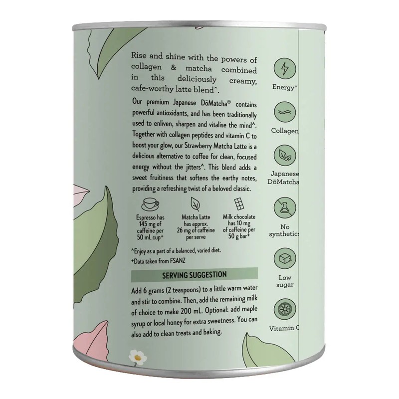 Nutra Naturals Collagen Matcha Latte Strawberry Flavour, 100g