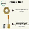 raupir Set of 2 round embers for ashtray gold silver