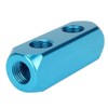Beduan 1/4" 2 Way 5 Port Aluminum Air Hose Inline