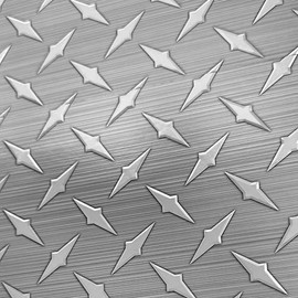 Main Street 24-Sheet Paper Tile Peel and Stick Kitchen Backsplash. Diamond Plate Metallic Embossed Print. Renter Friendly Self Stick Paper Wall Tiles for Your Home and Art Projects