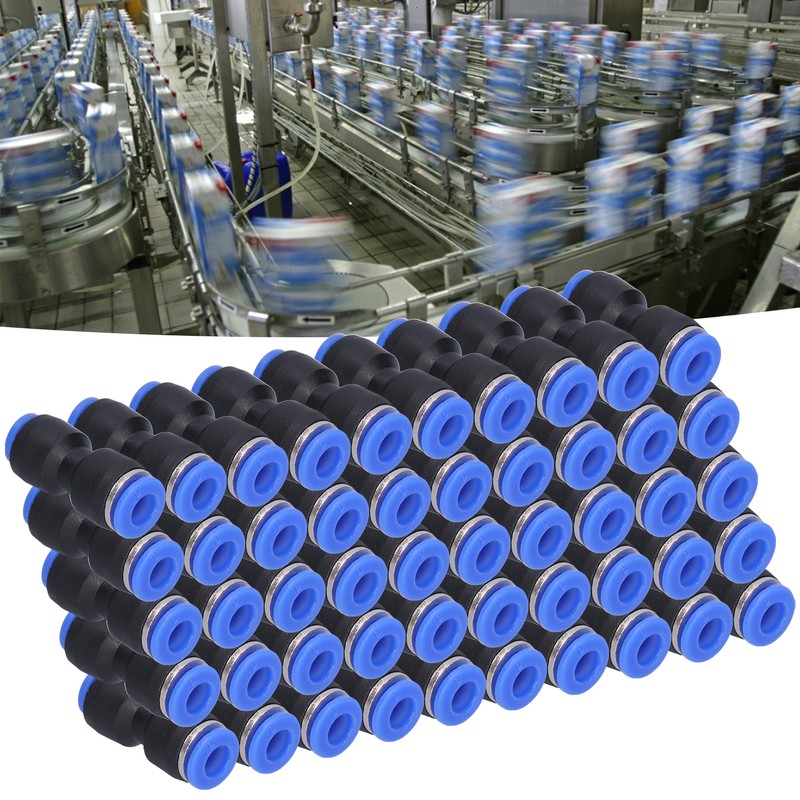 50Pcs Pneumatic Reducing Connector Straight Push in Reducer Fittings for