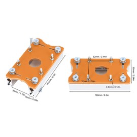 Router Table Insert Plate, Aluminum Alloy Router Plate Slotting Positioning Plate Router Insert Plate Router Table Mounting Plate for 65mm Router Woodworking Tools
