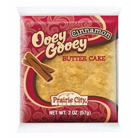 Prairie City Bakery OOEY GOOEY bolo manteiga canela 2 oz pacote com 10