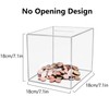 Acrylic Piggy Bank Break to Open Square Money Box for