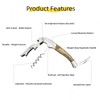 WILOSCOSMI Wine Key & Corkscrew Wine Opener–3-in-1 with Foil Cutter