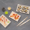Restaurantware Pulp Tek 6.5 x 4.5 Inch Small Sushi Trays