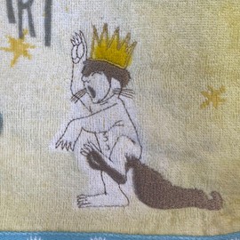Marushin 4105024000 Hand Towel, Where the Wild Things Are, Lively Kaiju