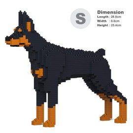 JEKCA Doberman Pinscher 01S-M01 | Dog Plastic Building Blocks | Age 14+