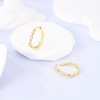 NARMO Hoop Earrings 925 Sterling Silver Earrings for Women Gold