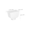 SHINEOFI Rain Downspout Connector PVC Gutter Adapter for Rainwater Drainage