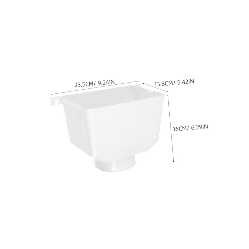 SHINEOFI Rain Downspout Connector PVC Gutter Adapter for Rainwater Drainage