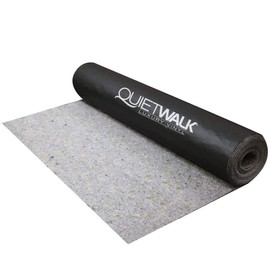 QuietWalk LV Luxury Vinyl, Laminate, or Wood Underlayment (Float, Glue, or Nail) w/Vapor Barrier- Sound Reduction, Compression Resistant, Moisture Protection 3'x33'4" Roll (Covers 100 sf) QW100LV