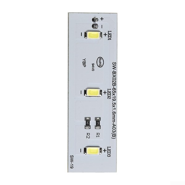 1pcs Emiif Fridge LED Strip Light SW-BX02B / 49031078 Daylight White 6000K~6500K Refrigerator Freezer Assembly