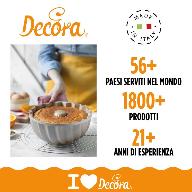 Decora 0080114 Carol Non-Stick Mould Diameter 24 x 10 h