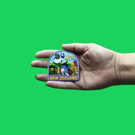 E-Patches & Crests New Zealand World Showcase Patch Travel Souvenir Vacation Embroidered Iron On