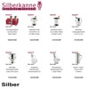 SILBERKANNE Hip Flask 8 x 7 x 2 cm 74