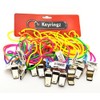 Pack Of 12 Keyring Neck Whistles With Multi Coloured Neon