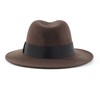 Home Prefer Mens Wool Fedora Hat with Band Classic Wide