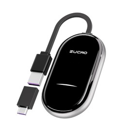 ZUCWO 2-in-1 Wireless CarPlay Adapter and Android Auto Adapter – Converts Wired to Wireless for Cars 2016+, Plug & Play, USB-A to USB-C for iOS10+/Android 11+