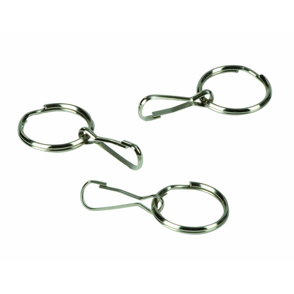 HealthSmart Zipper Ring Pulls Zipper Tabs For Clothing, Zipper Assist, 3 Count, 1 Inch Diameter