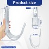 AOIGU 10 Pcs 4" Wall Mount J-Hooks,Galvanized Steel Cable Support