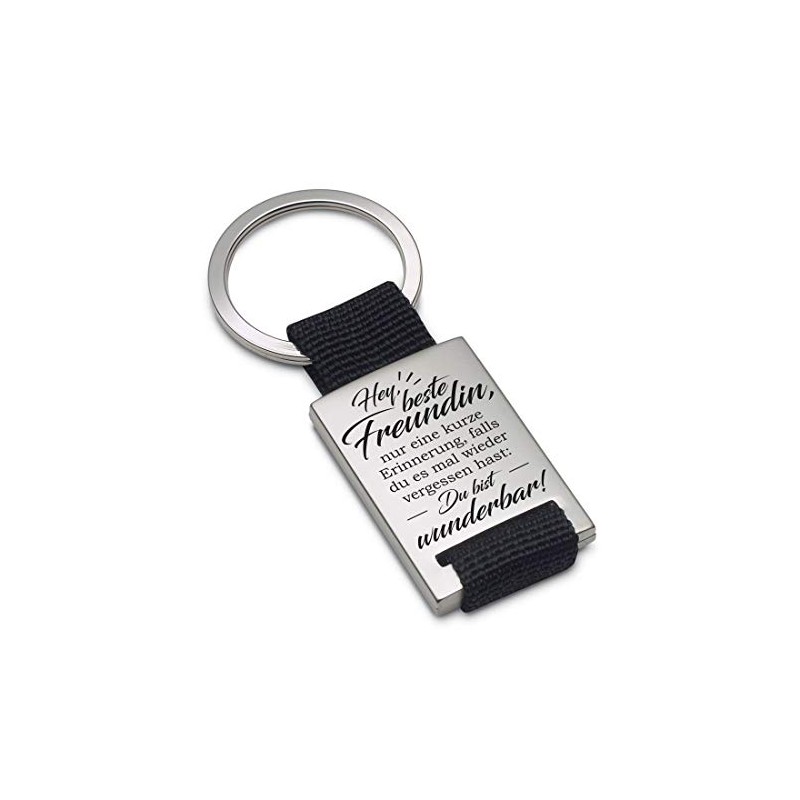 Lieblingsmensch Key Ring Model: Hey, Best Friend, Textile