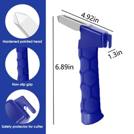 2 Pcs Multifunctional Car Door Handle Assist for Seniors - Portable Mobility Aid with Seatbelt Cutter & Window Breaker,Non-Slip Car Exit Aid for Seniors,Handicap Accessories,Fit for Most Vehicles