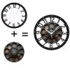 25cm Circular Iron Wall Clock with a Fisherman's Net and