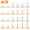 HELIFOUNER 720 Pieces #4-40#6-32#8-32#10-24 Phillips Pan Head Machine Screws Nuts