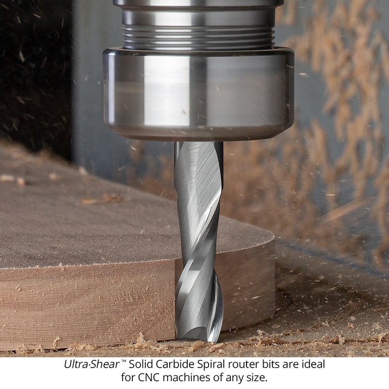 Ultra-Shear Solid Carbide Router Bits, 5/16" CD, 1/2" SH, 1-1/4"