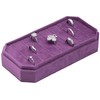 Velvet Ring Organizer Display Tray Jewelry Box Earring Holder Case