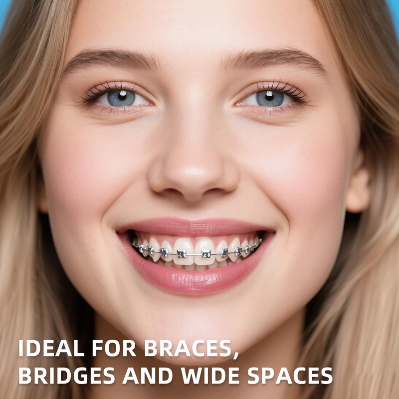 RioRand Dental Floss for Braces, Bridges, and Implants, PTFE &