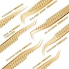 Eyelash Tweezers for Lash Extensions (Set of 7), Professional Lash