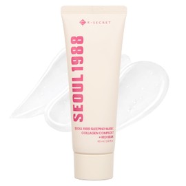 K-SECRET SEOUL 1988 Collagen Sleeping Mask – Overnight Nourishing Care with 7-Type Collagen Complex | Lightweight Facial Night Cream for Glass Skin | Korean Skincare, 60ml / 2.02 fl oz