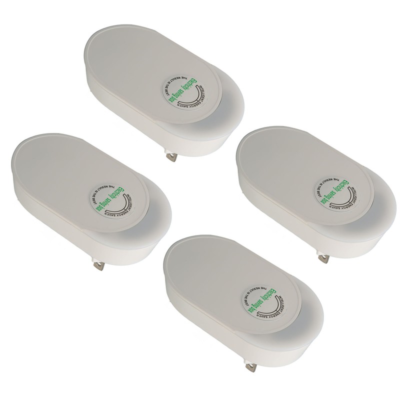 4Pcs Power Saver Safe Fireproof ABS Surge Protection Plug and