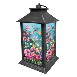 Briarwood Lane Lanterns Decorative - Battery Operated Lights - Outdoor Lantern - Decorative Lanterns - Room Decor - Patio Decor - Spring Home Decor - Hummingbirds