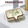 Ceramic Non-Slip Soap Holder with V-Drainage