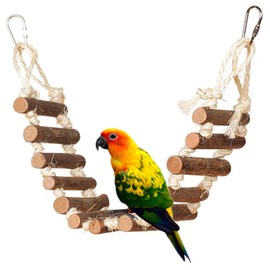 Ladder Bird Toy Wooden Ladder Climbing Climbing Wooden Ladder Large Swing Bird Ladder Bird Toy Birds Wooden Ladder for Small to Medium Birds