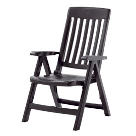 KETTLER Sieger Resin Folding Chair Anthracite Gray