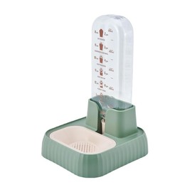 AIMALL Cat and Dog Automatic Water Dispenser, 5.94x6.65x10.15 Inch Hanging Pet Feeder Bowl with Siphon Refill System, Anti-Slip Base, and Water Filter